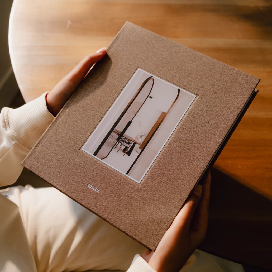 Opbergboek van linnen 'Cosy Living' Calm Living - 