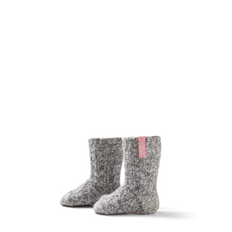 Lieve warme schapenwollen babysokken van Soxs! Lichtroze - 
