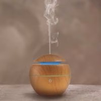 Geurwolkje aroma diffuser. Aroma Home houten geurdiffuser. Essentiële olie om lekker te slapen en te relaxen. - 