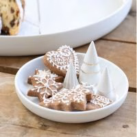 kerstservies- sinterklaascadeau- kerstboom porselein- kerstcadeau- serveerschalen kerst- witte kerstborden- - 