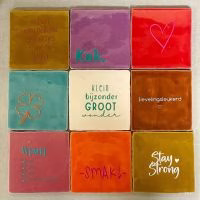 Yett, Tegeltje, Sfeer, Huis, Tegeltje met standaard, Tegeltje met tekst - 