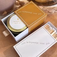Zuss, Lichtpuntje voor jou, Sterktecadeau, Kaars met lucifers - 