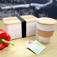 Prachtige giftset met een lunchbox en koffiebeker to go - 