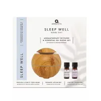 Geurwolkje aroma diffuser. Aroma Home houten geurdiffuser. Essentiële olie om lekker te slapen en te relaxen.