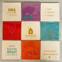 Yett, Tegeltje, Sfeer, Huis, Tegeltje met standaard, Tegeltje met tekst - 