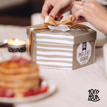 100 % Leuk Luxe Relaxmomenten Box 'Omdat je het verdient'