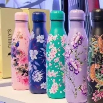 Chilly's Bottle Thermosfles met Pioenrozen