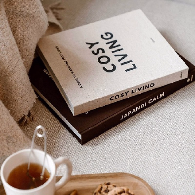 Opbergboek van linnen 'Cosy Living' - 