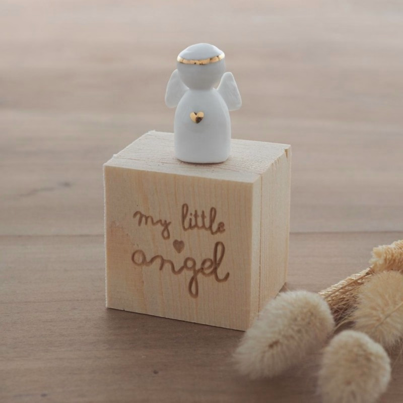 My little angel beschermengeltje in houten doosje