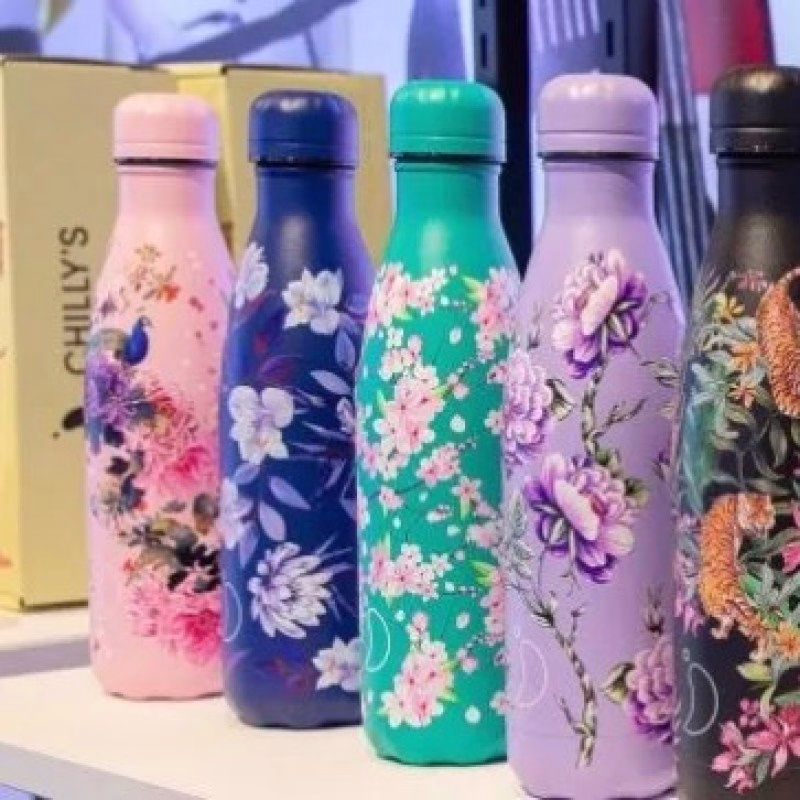 Chilly's Bottle Thermosfles met Pioenrozen