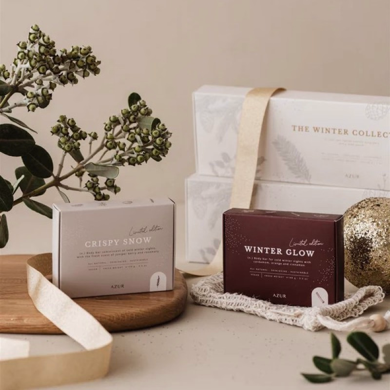 Brievenbus giftset met heerlijke winterse zeep - 