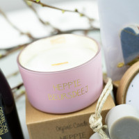 Verjaardagscadeau voor haar. Cadeau voor haar verjaardag. Cadeau vrouw 25 euro. Verjaardagspakketje. Heppie Beursdeej kaars.