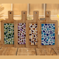 borrelplankje, Mozaïek, orgineel cadeau, creatief
