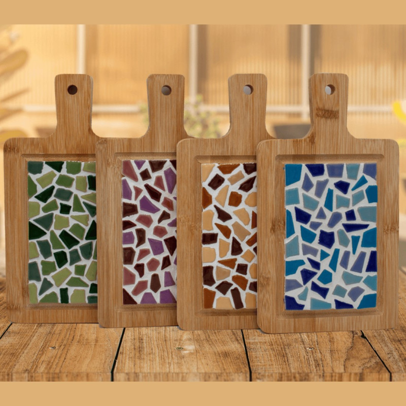DIY Relatiegeschenk Borrelplankje Mozaïek