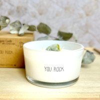 Myflame - Myflame geurkaars - geurkaars - You rock - Soja kaars - Myflame geurkaars you rock