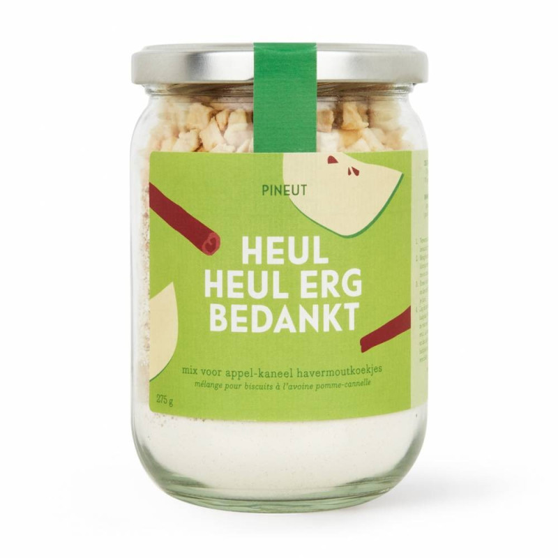 Bakmix voor koekjes 'Heul erg bedankt'