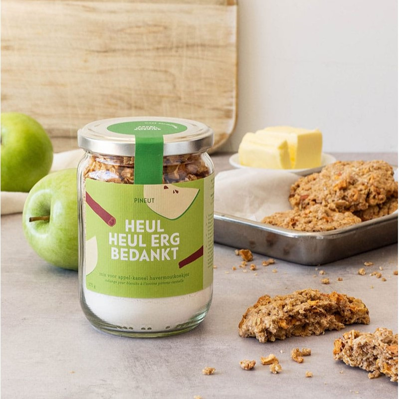 Bakmix voor koekjes 'Heul erg bedankt'