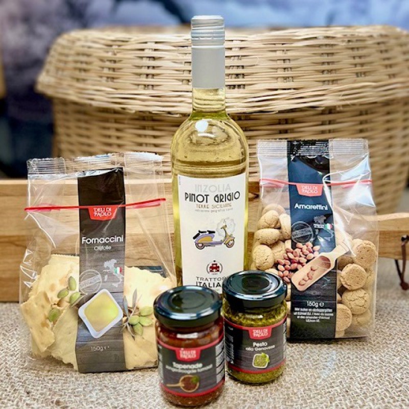 Giftset met plank - Italiaans borrelen