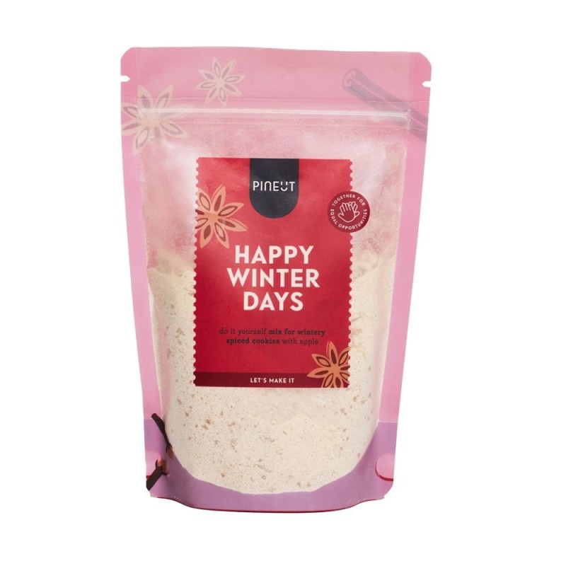 DIY bakmix voor winterkoekjes in brievenbuspakketje