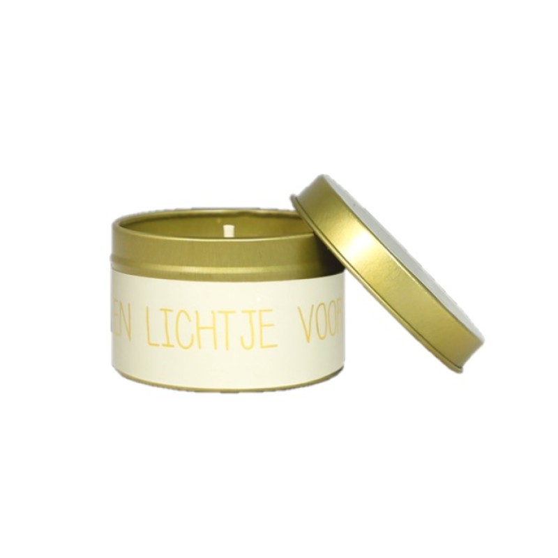 Giftset met kaarsje en edelsteentjes