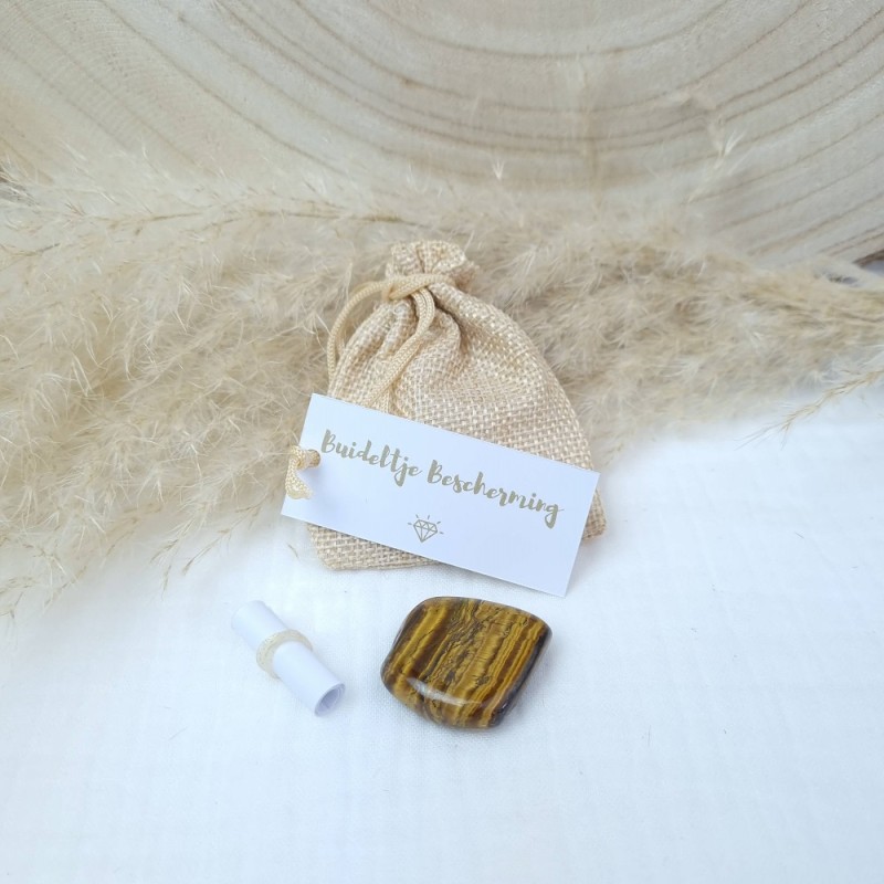 Giftset met kaarsje en edelsteentjes