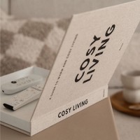 Opbergboek van linnen 'Cosy Living'